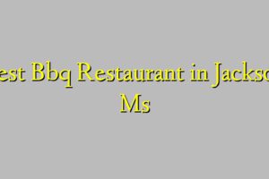 Best Bbq Restaurant in Jackson Ms